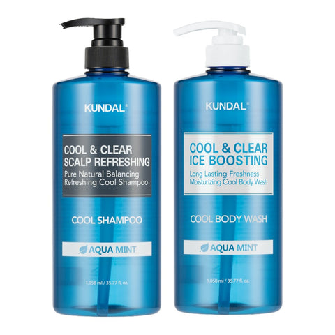 Kundal Cool Shampoo 1058ml (1) + Cool Bodywash 1058ml (1) Set
