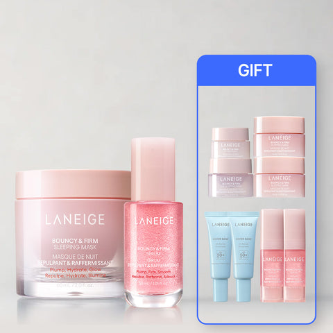 Laneige Bouncy & Firm Serum 30ml + Sleeping Mask 60ml 2-Piece Set
