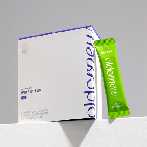 Oldernew Mucin Deep Glow (Plum / Kiwi) 4 boxes (40 sachets)