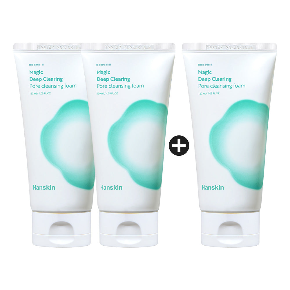 Hanskin Magic Deep Clearing Pore Cleansing Foam 120ml (3 Pack)