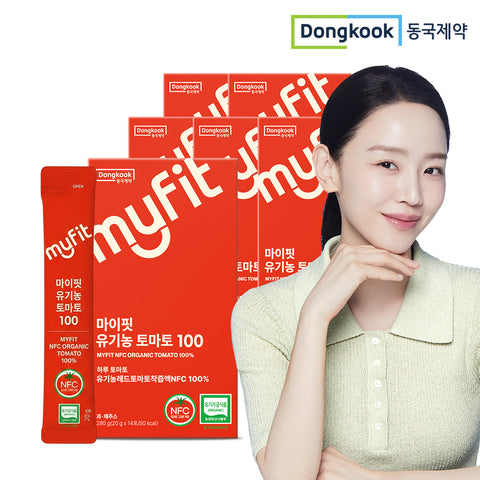 DongKook Myfit Organic Tomato NFC Juice Sticks 20 g x 84 sticks (6 boxes / 14 sticks per box) Spain
