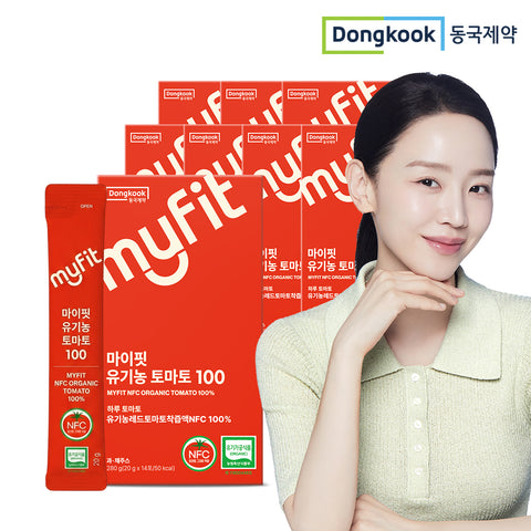 DongKook MyFit Organic Tomato NFC Cold-Pressed Sticks 20g x 112 (8 Boxes) Spain Lycopene & Beta-Carotene
