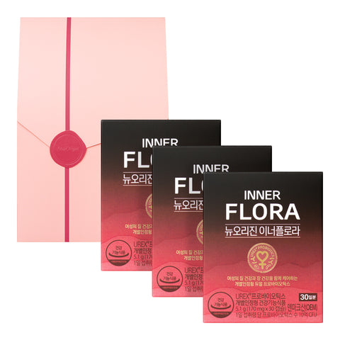 New Origin Innerflora UREX Probiotics 170mg x 30 Capsules (3-Month Gift Set)