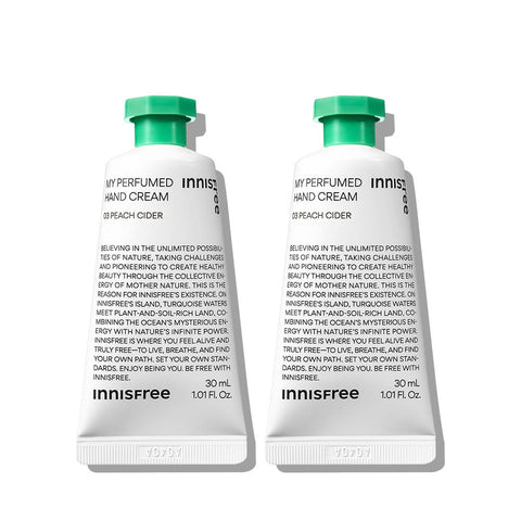 Innisfree My Perfumed Hand Cream 30 ml (03 Peach Cider) (2 Pack)