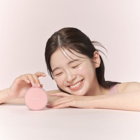 Elroel Strawberry Milk Tone-Up Sun Cushion 15g+25g All-in-One Set