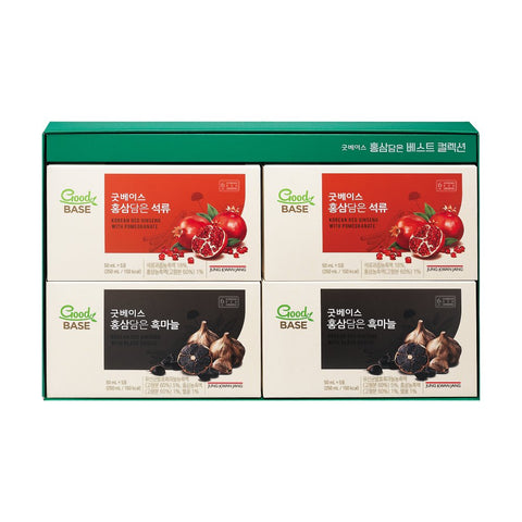JungKwanJang Goodbase Red Ginseng Best Collection (Pomegranate 50ml x10 Black Garlic 50ml x10)
