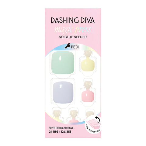 Dashing Diva Magic Press Pedicure Pastel Candy