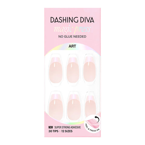Dashing Diva Magic Press Pearl French (Coffin) Nail Tips