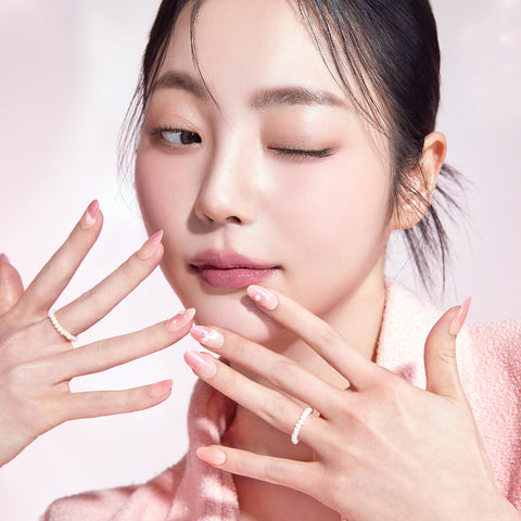 Dashing Diva Magic Press Pink Ocean (Almond) Nail Tips