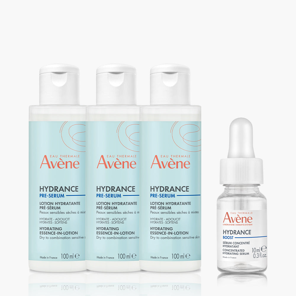 Avene Hydrance Essence-in-Lotion 100ml (3 Pack) + Boost Serum 10ml