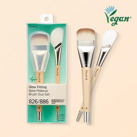 Fillimilli S Radiant Finish Makeup Brush Duo Set