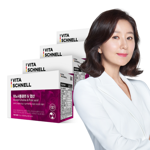 Nutrione VitaSchnell Mio Inositol 2000 Choline & Folic Acid 30 Sachets (4 Pack)
