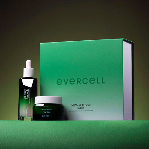 Evercell Cell Youth Ampoule 50ml + Renewal Cream 60g Set (Stem Cell Culture Extract)