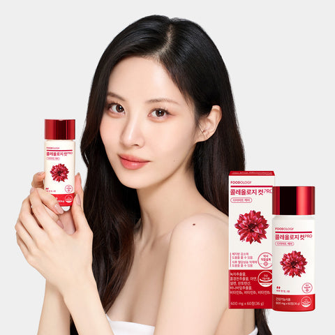 Foodology (Seohyun x Shin Bong-seon) Colleology Cut Pro 60 Tablets + Colleology Tea Pro 15 Sachets + Manology Cut Pro 80 Tablets + Burningology D-Day 10 Sachets