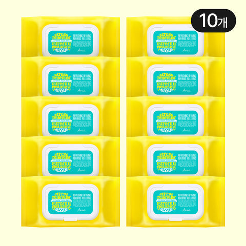 Ariul Stress Relieving Pureful Cleansing Wipes 80 sheets x 10