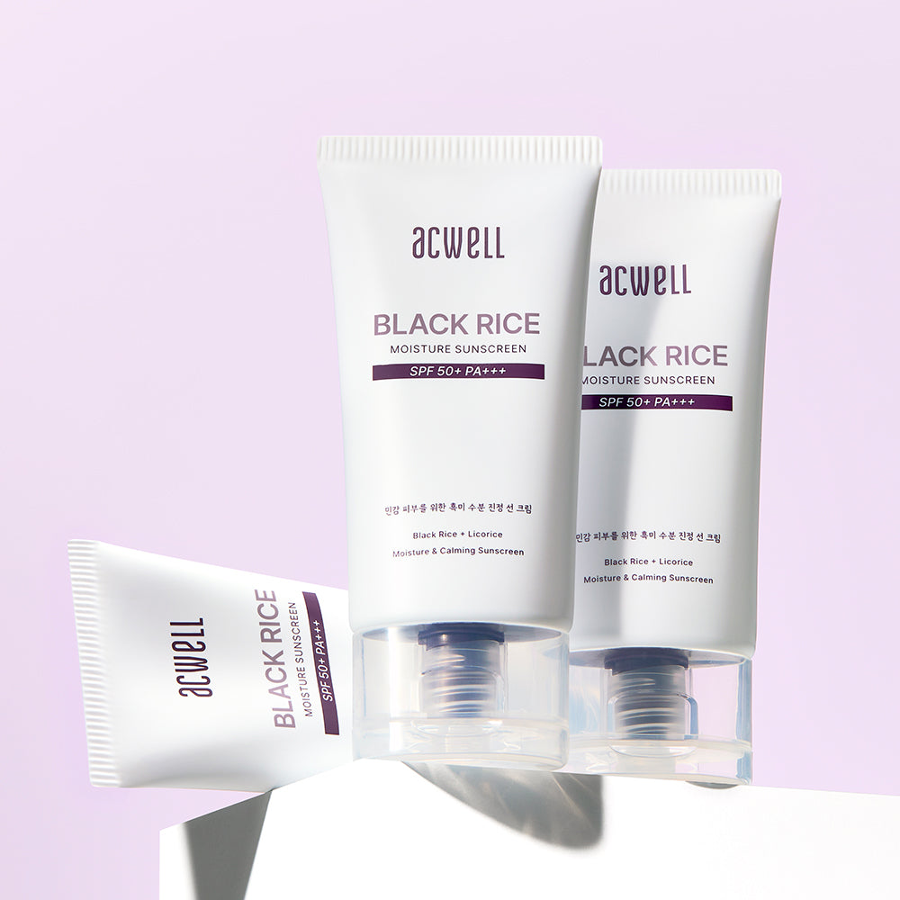 Acwell Black Rice Moisture Sun Cream 50ml x 2 (SPF 50 PA++++)