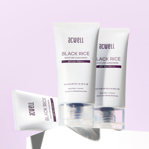 Acwell Black Rice Moisture Sun Cream 50ml x 2 (SPF 50 PA++++)