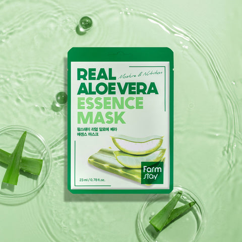 Farmstay Real Aloe Vera Essence Mask Pack 23ml (10 Sheets)