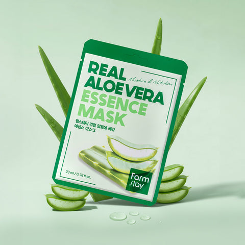 Farmstay Real Aloe Vera Essence Mask Pack 23ml (10 Sheets)