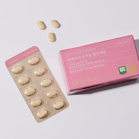 Esther Formula Organic Milk Thistle 60 Tablets 8-Pack