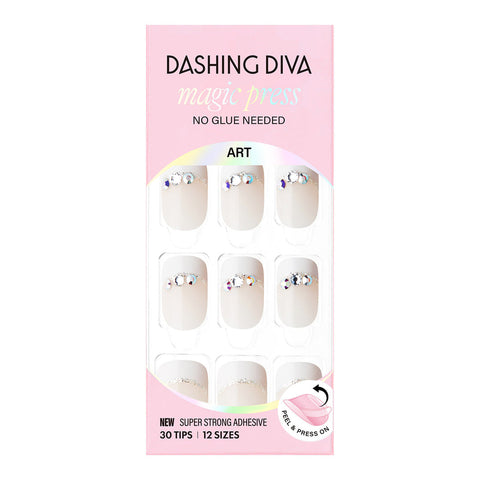 Dashing Diva Magic Press Cozy Sunshine (Regular Round) Nail Tips