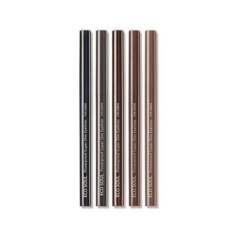 The Saem Eco Soul Powerproof Ultra Slim Eyeliner 5 Colors (2 Pack)