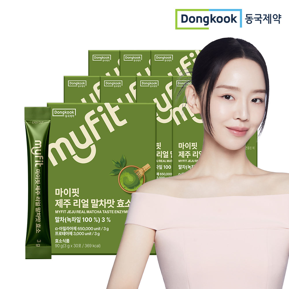 DongKook MyFit Jeju Real Matcha Latte Enzyme Stick 3 g x 30 (90 g) 8-pack