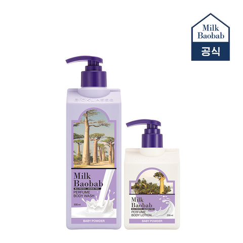 Milk Baobab Perfume Body Lotion Baby Powder, 250ml