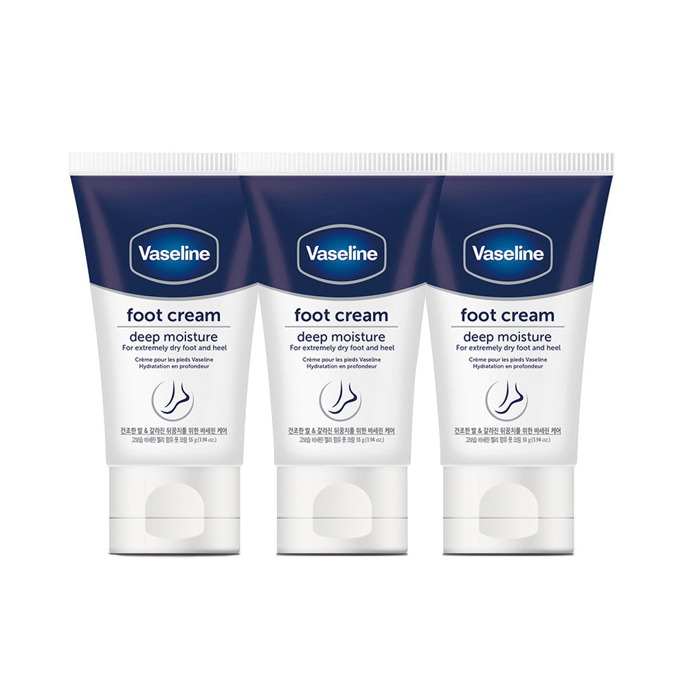 Vaseline Foot Cream Deep Moisture 55g (3 Pack)
