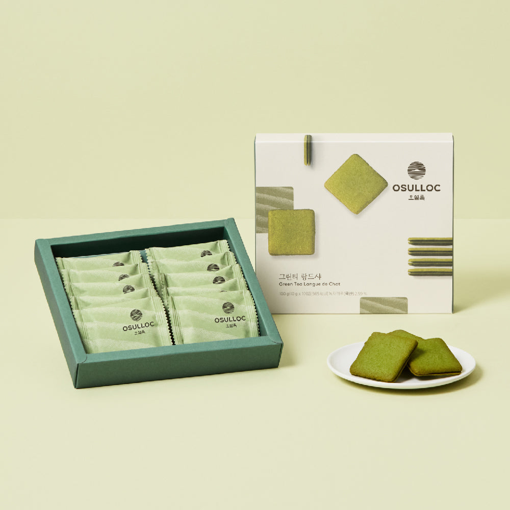 OSULLOC Green Tea Langue de Chat 10P