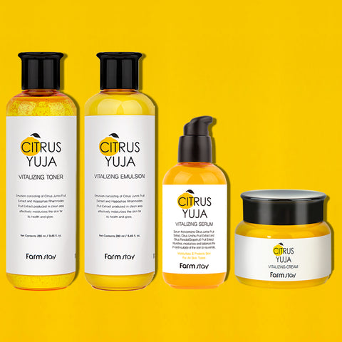 Farmstay Yuzu Brightening Care 4-Piece Set