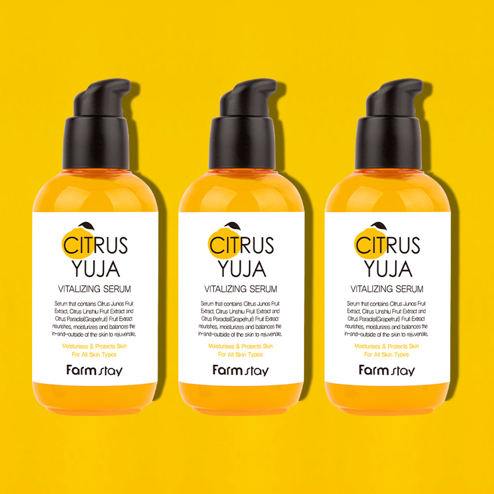 Farmstay Citrus Yuzu Vitalizing Serum 100ml (3 Pack)