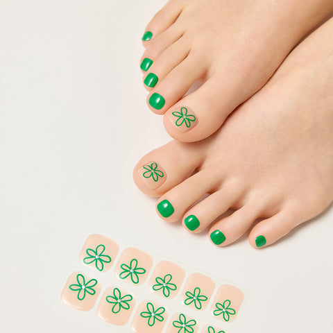 Dashing Diva Glaze Pedicure Green Tete
