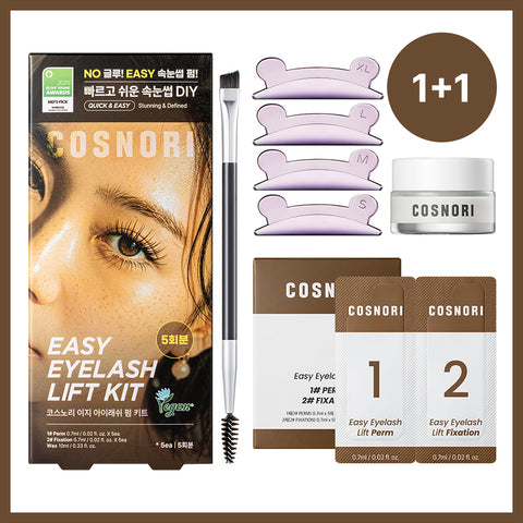 Cosnori Easy Eyelash Perm Kit (5 applications) (2 Pack)