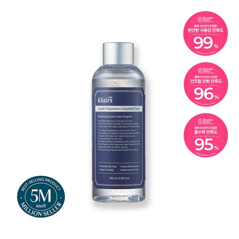 Dear Klairs Unscented Toner 180ml + Soothing Cream 80g - 2-Piece Set