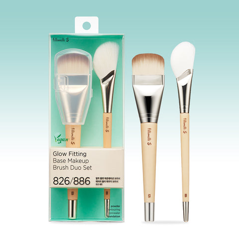 Fillimilli S Radiant Finish Makeup Brush Duo Set