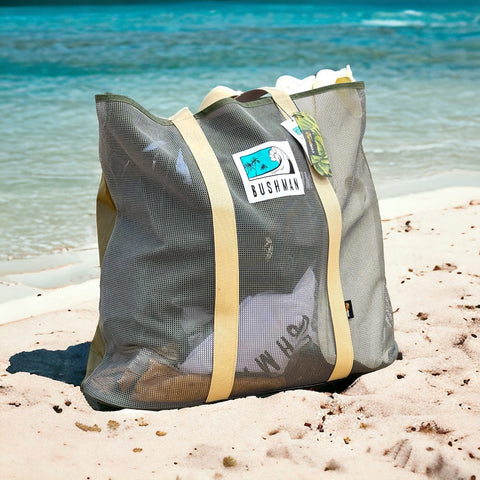 Bushman Cordura Beach Bag (Extra-Large, Khaki/White/Black)