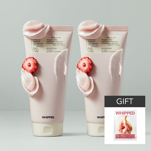 Whipped Ddalba Vegan Pack Cleanser 130g (2 Pack) Free Mask Pack