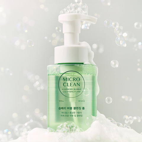 Happy Bath Micro Clean Bubble Cleansing Foam 500ml + 400ml Refill