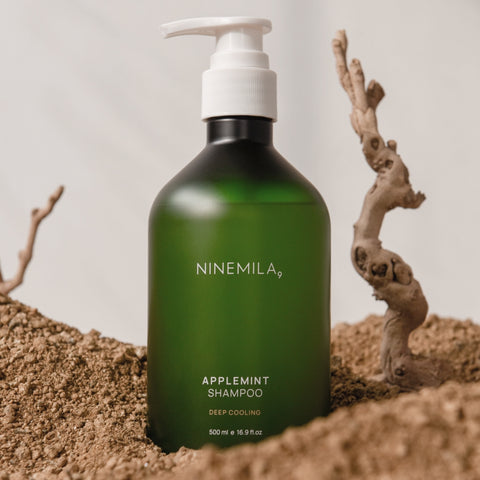 Ninemila Lounge Membership Apple Mint Cooling Shampoo 500ml + Scalp Cooling Pack 300ml