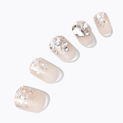 Dashing Diva Magic Press Crystal Drop (Regular Round) Nail Tips