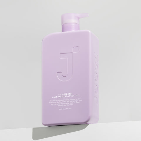 Jsoop Silk Keratin 2X Hair Pack Conditioner Treatment - Extreme Damage, Floral, 1000ml