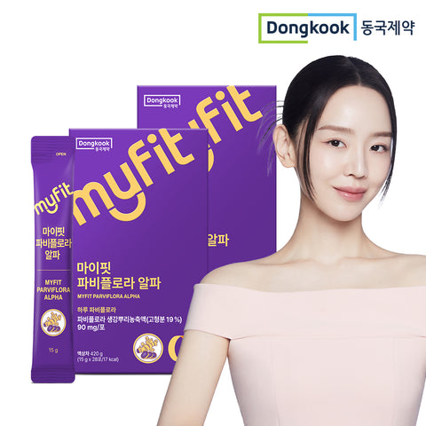 DongKook MyFit PabiFlora Alpha CD Low-Sugar Liquid Sticks 56 Pack (28 x 2) Ginger Root Concentrate