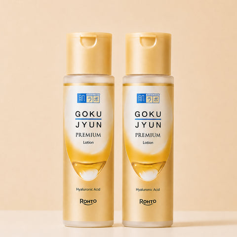 Hada Labo Gokujyun Premium Lotion 170ml x2 (Free Heart Mirror)