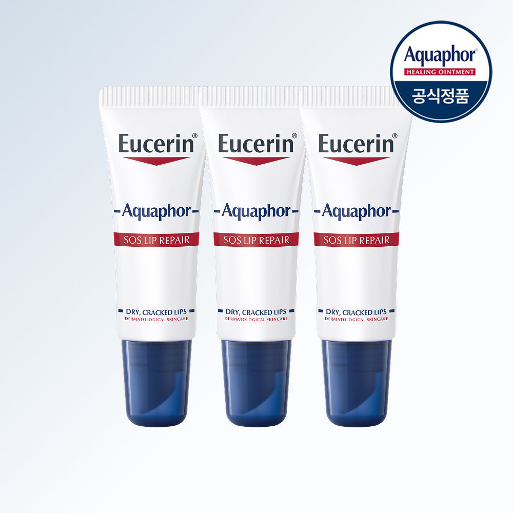 Eucerin Aquaphor SOS Lip Repair 10ml x3