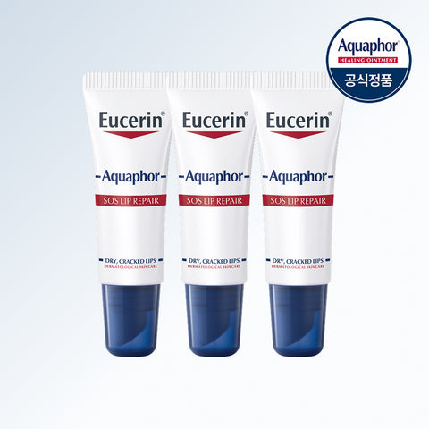 Eucerin Aquaphor SOS Lip Repair 10ml x3