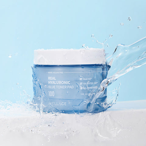 Wellage Real Hyaluronic Pad 70 sheets (210ml) + Ampoule 100ml + Cream 80ml