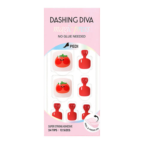 Dashing Diva Magic Press Pedi Shy Tomato