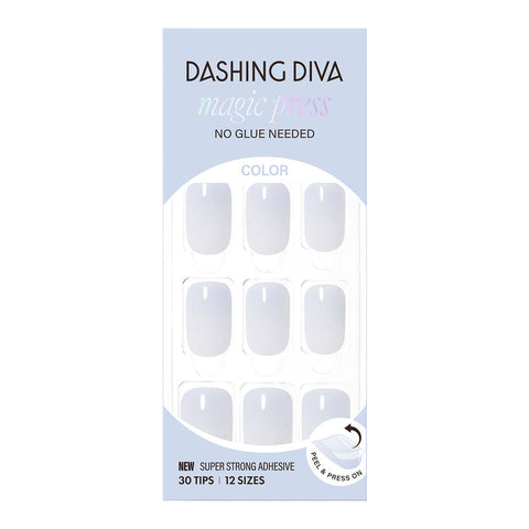 Dashing Diva Magic Press Airy Blue (Regular Round) Nail Tips