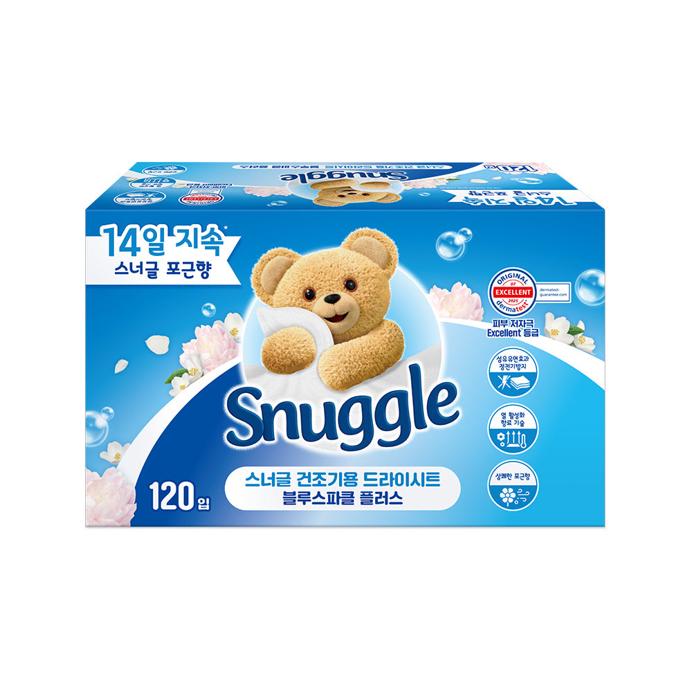 Snuggle Dry Sheets Blue Sparkle Plus 120 Sheets